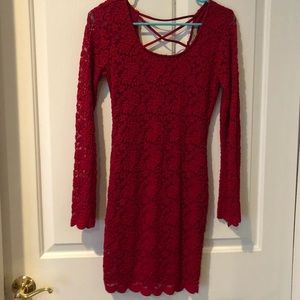 Red Lace Dress | Size S